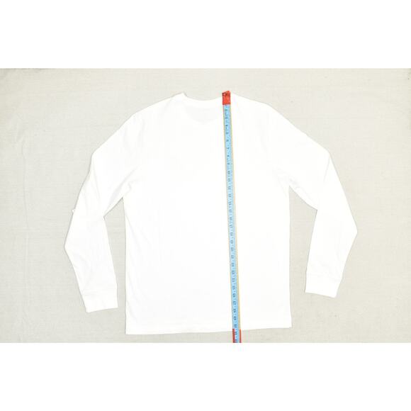 NEW Nike Men's The Nike Tee Regular Size L White Long Sleeve T-Shirt - Picture 8 of 8